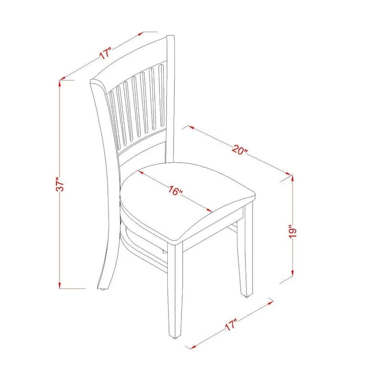 East West Furniture Ensemble de salle à manger 3 pièces comprenant une table de salle à manger ronde et 2 chaises de cuisine, chêne (options d'assise)
