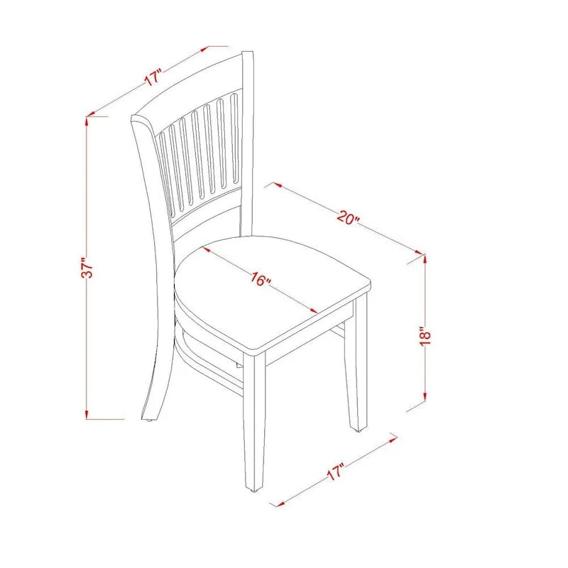 East West Furniture Ensemble de salle à manger 3 pièces comprenant une table de salle à manger ronde et 2 chaises de cuisine, chêne (options d'assise)