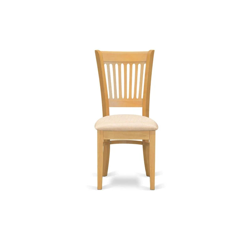 East West Furniture Ensemble de salle à manger 3 pièces comprenant une table de salle à manger ronde et 2 chaises de cuisine, chêne (options d'assise)