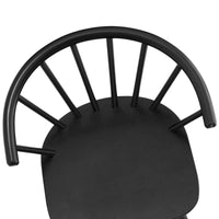 Lot de 4 chaises de salle à manger sans accoudoirs à dossier en fuseau, style moderne
