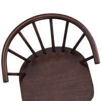 Lot de 4 chaises de salle à manger sans accoudoirs à dossier en fuseau, style moderne