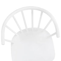 Lot de 4 chaises de salle à manger sans accoudoirs à dossier en fuseau, style moderne