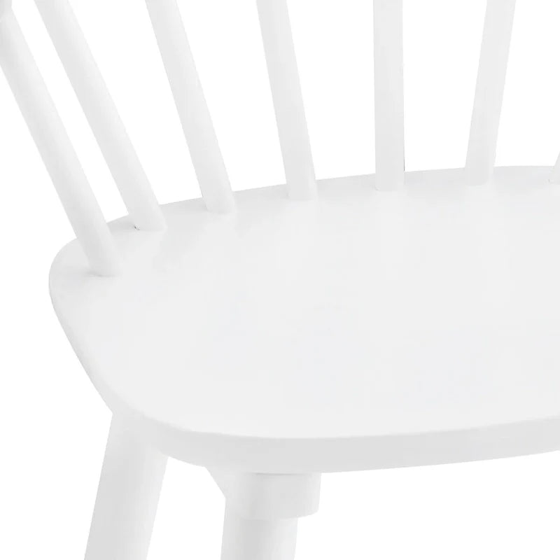 Lot de 4 chaises de salle à manger sans accoudoirs à dossier en fuseau, style moderne