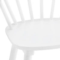 Lot de 4 chaises de salle à manger sans accoudoirs à dossier en fuseau, style moderne