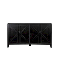 Armoire de rangement sur pied de 59 po avec 4 portes buffet