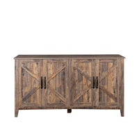 Armoire de rangement sur pied de 59 po avec 4 portes buffet