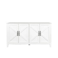 Armoire de rangement sur pied de 59 po avec 4 portes buffet
