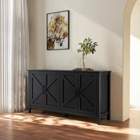 Armoire de rangement sur pied de 59 po avec 4 portes buffet
