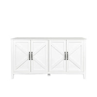 Armoire de rangement sur pied de 59 po avec 4 portes buffet