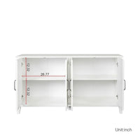 Armoire de rangement sur pied de 59 po avec 4 portes buffet