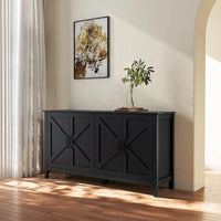 Armoire de rangement sur pied de 59 po avec 4 portes buffet