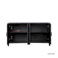 Armoire de rangement sur pied de 59 po avec 4 portes buffet