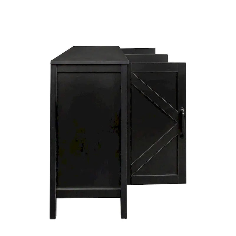 Armoire de rangement sur pied de 59 po avec 4 portes buffet