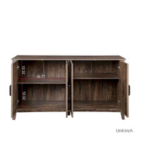 Armoire de rangement sur pied de 59 po avec 4 portes buffet