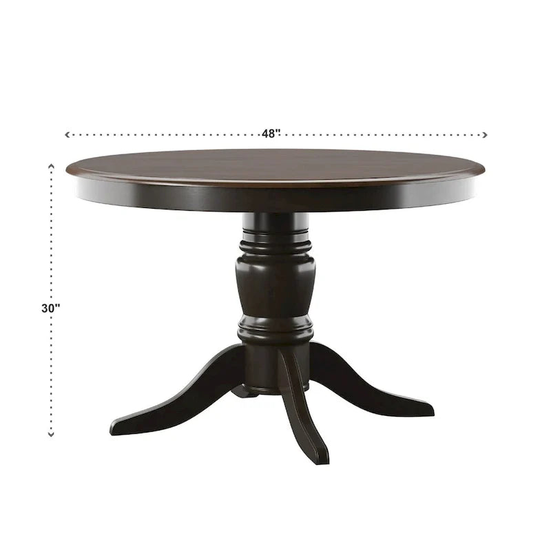 Table à manger bicolore antique champêtre Mackenzie par iNSPIRE Q Classic