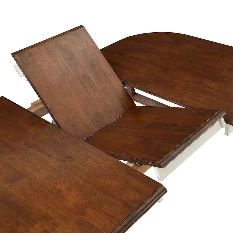 Table à manger bicolore antique champêtre Mackenzie par iNSPIRE Q Classic