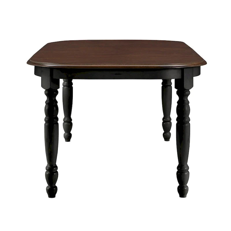 Table à manger bicolore antique champêtre Mackenzie par iNSPIRE Q Classic