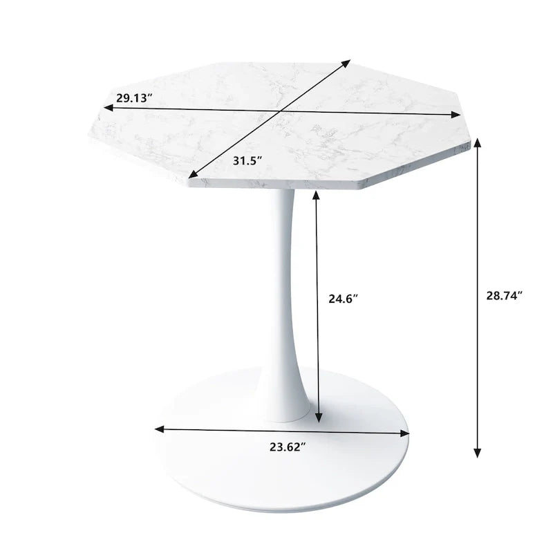 Table à manger octogonale moderne 31.50
