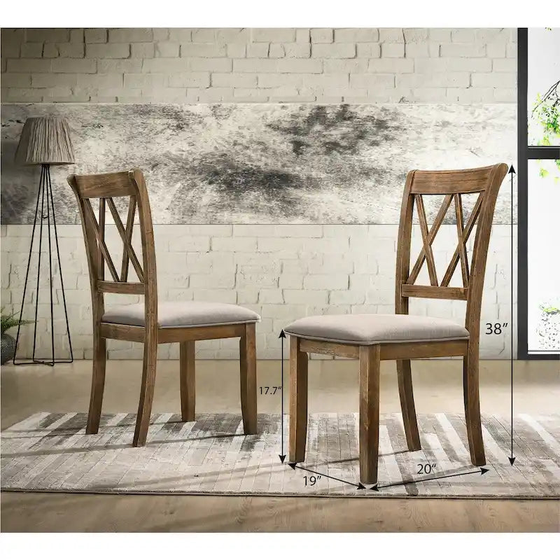 Ensemble de 2 chaises de salle à manger rembourrées
