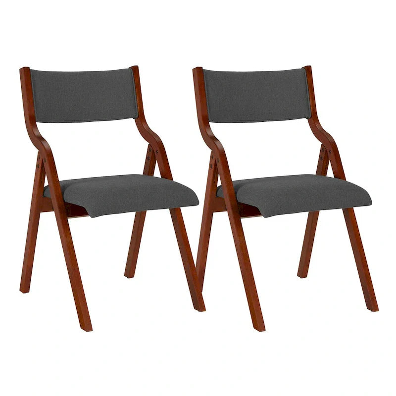 Chaises de salle à manger pliantes rembourrées, lot de 2