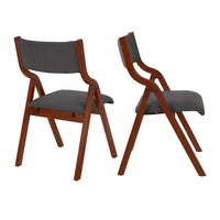 Chaises de salle à manger pliantes rembourrées, lot de 2