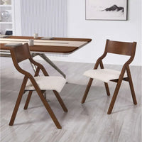 Chaises de salle à manger pliantes rembourrées, lot de 2