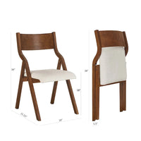 Chaises de salle à manger pliantes rembourrées, lot de 2