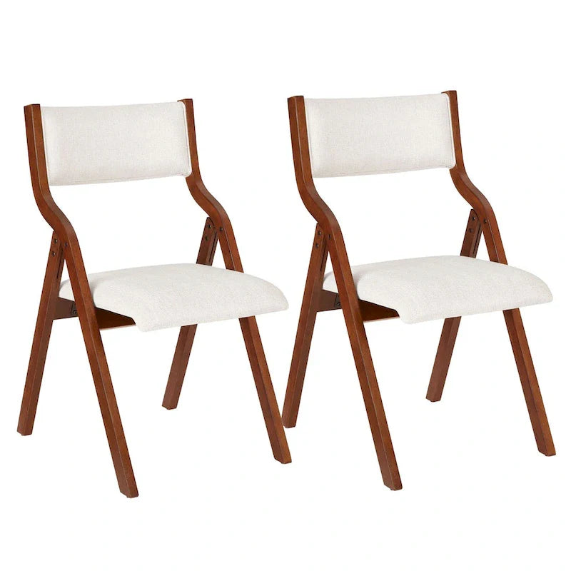 Chaises de salle à manger pliantes rembourrées, lot de 2