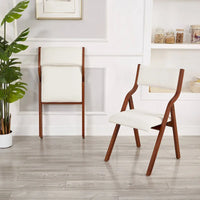 Chaises de salle à manger pliantes rembourrées, lot de 2