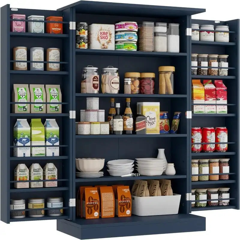 Meuble de rangement avec portes et étagères réglables - 30,5P x 60L x 104H