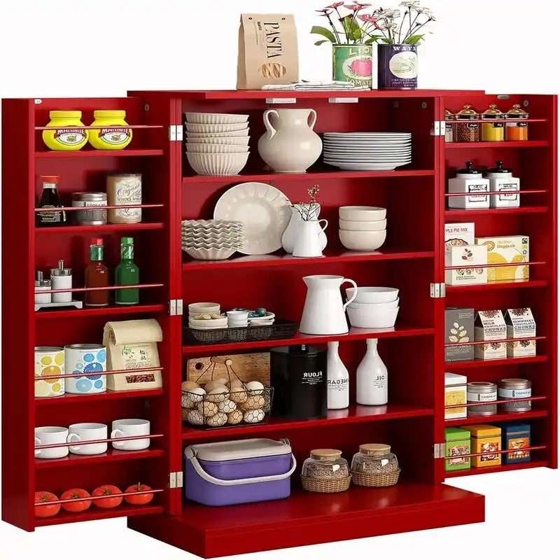 Meuble de rangement avec portes et étagères réglables - 30,5P x 60L x 104H
