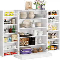 Meuble de rangement avec portes et étagères réglables - 30,5P x 60L x 104H