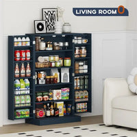 Meuble de rangement avec portes et étagères réglables - 30,5P x 60L x 104H