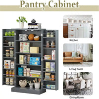 Meuble de rangement avec portes et étagères réglables - 30,5P x 60L x 104H