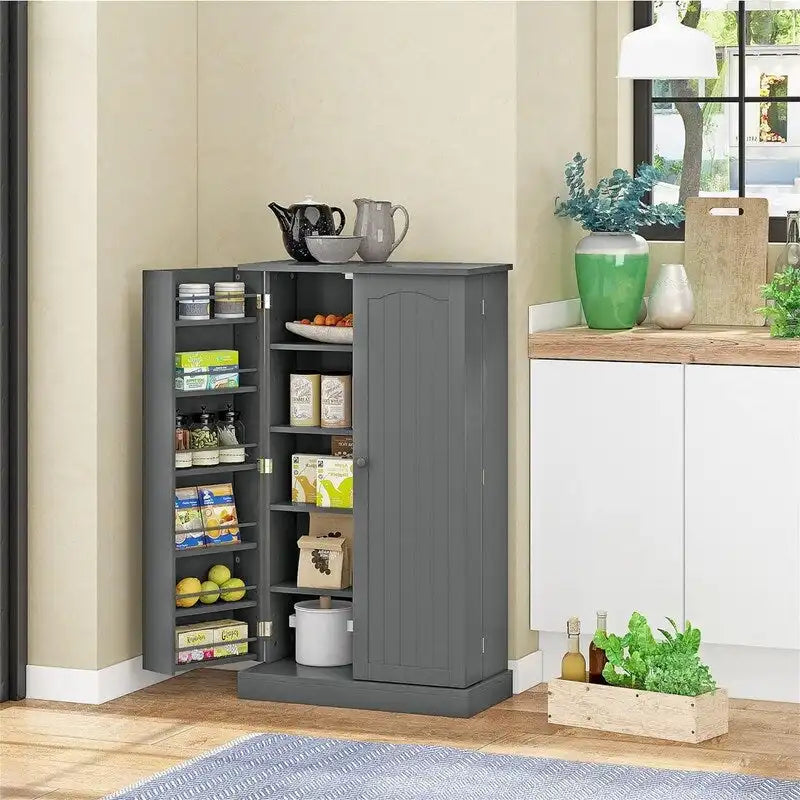 Meuble de rangement avec portes et étagères réglables - 30,5P x 60L x 104H