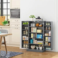 Meuble de rangement avec portes et étagères réglables - 30,5P x 60L x 104H