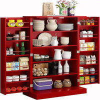 Meuble de rangement avec portes et étagères réglables - 30,5P x 60L x 104H