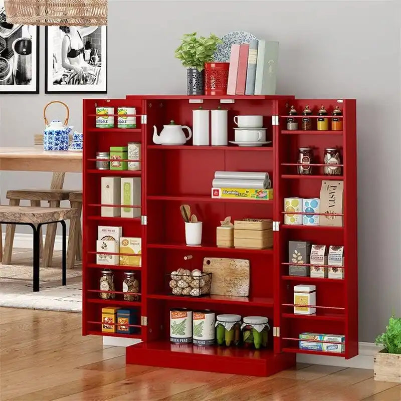 Meuble de rangement avec portes et étagères réglables - 30,5P x 60L x 104H