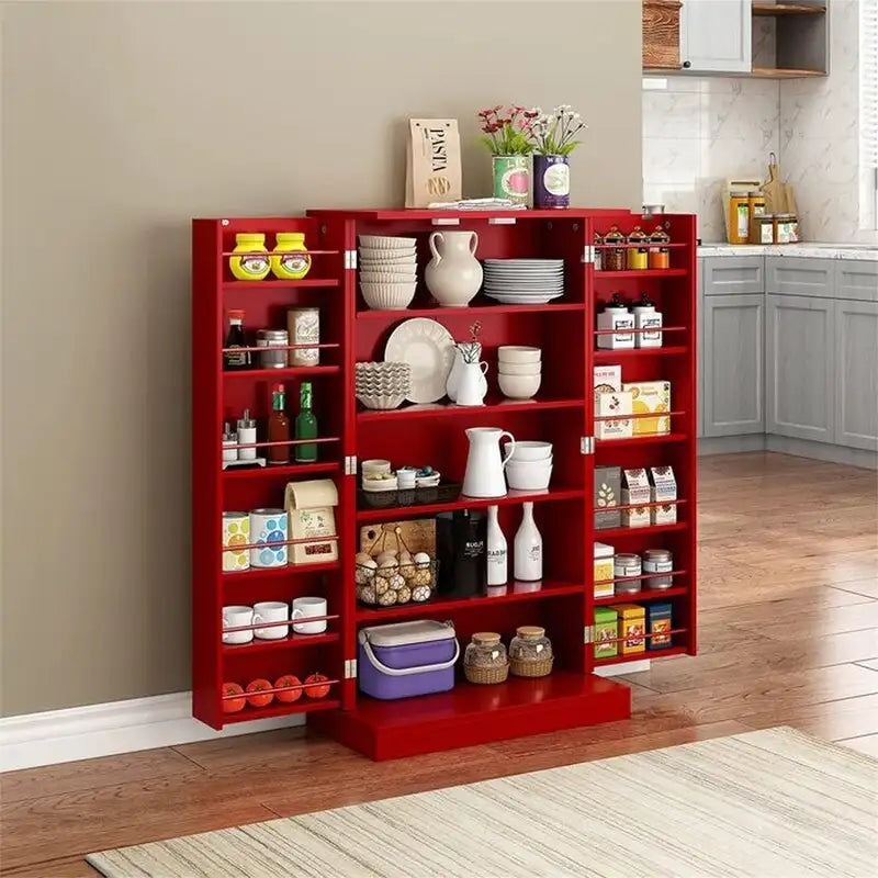Meuble de rangement avec portes et étagères réglables - 30,5P x 60L x 104H