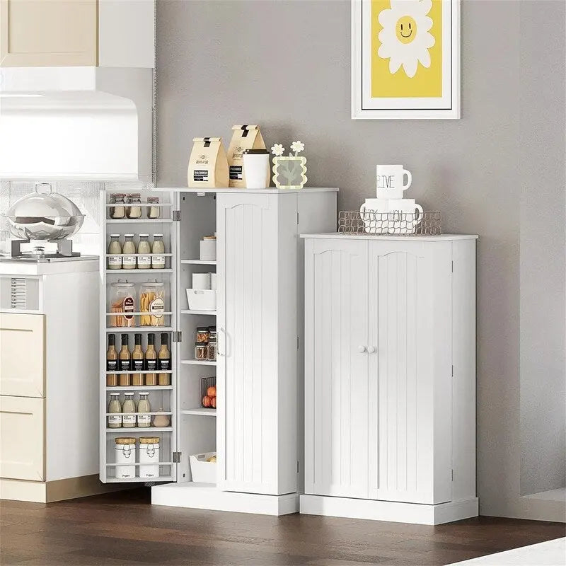 Meuble de rangement avec portes et étagères réglables - 30,5P x 60L x 104H