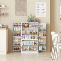 Meuble de rangement avec portes et étagères réglables - 30,5P x 60L x 104H