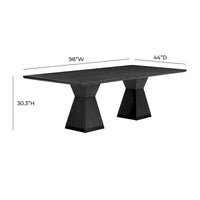 Table à manger rectangulaire Nolan