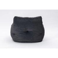 Fauteuil poire en tissu doux Coton-Lin, rembourré de mousse à mémoire de forme