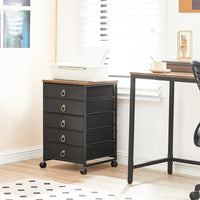 Classeur commode à 5 tiroirs - 15.7P x 15.7L x 25.7H