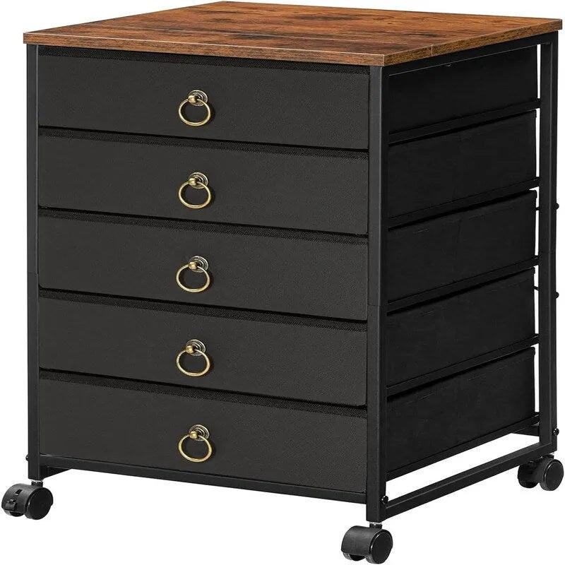 Classeur commode à 5 tiroirs - 15.7P x 15.7L x 25.7H