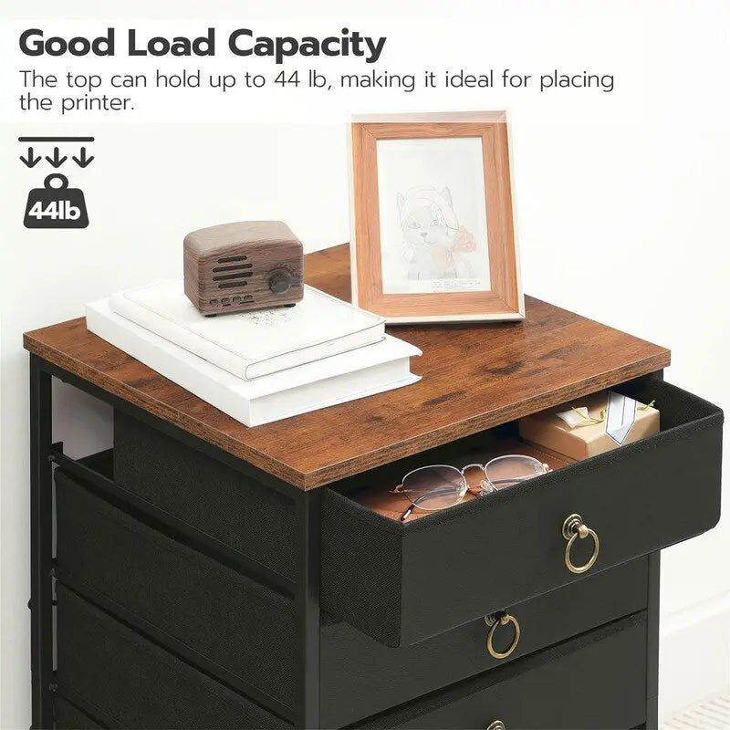Classeur commode à 5 tiroirs - 15.7P x 15.7L x 25.7H