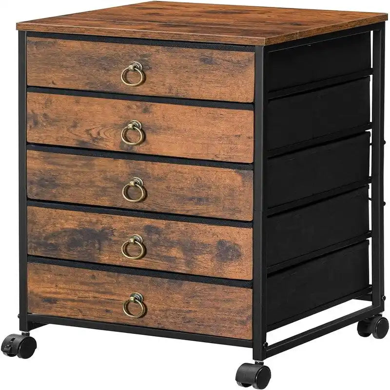Classeur commode à 5 tiroirs - 15.7P x 15.7L x 25.7H