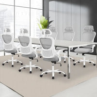 Chaise de bureau, chaise pivotante confortable à dossier haut, roulettes, appuie-tête réglable