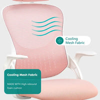 Chaise de bureau, chaise pivotante confortable à dossier haut, roulettes, appuie-tête réglable
