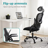 Chaise de bureau, chaise pivotante confortable à dossier haut, roulettes, appuie-tête réglable